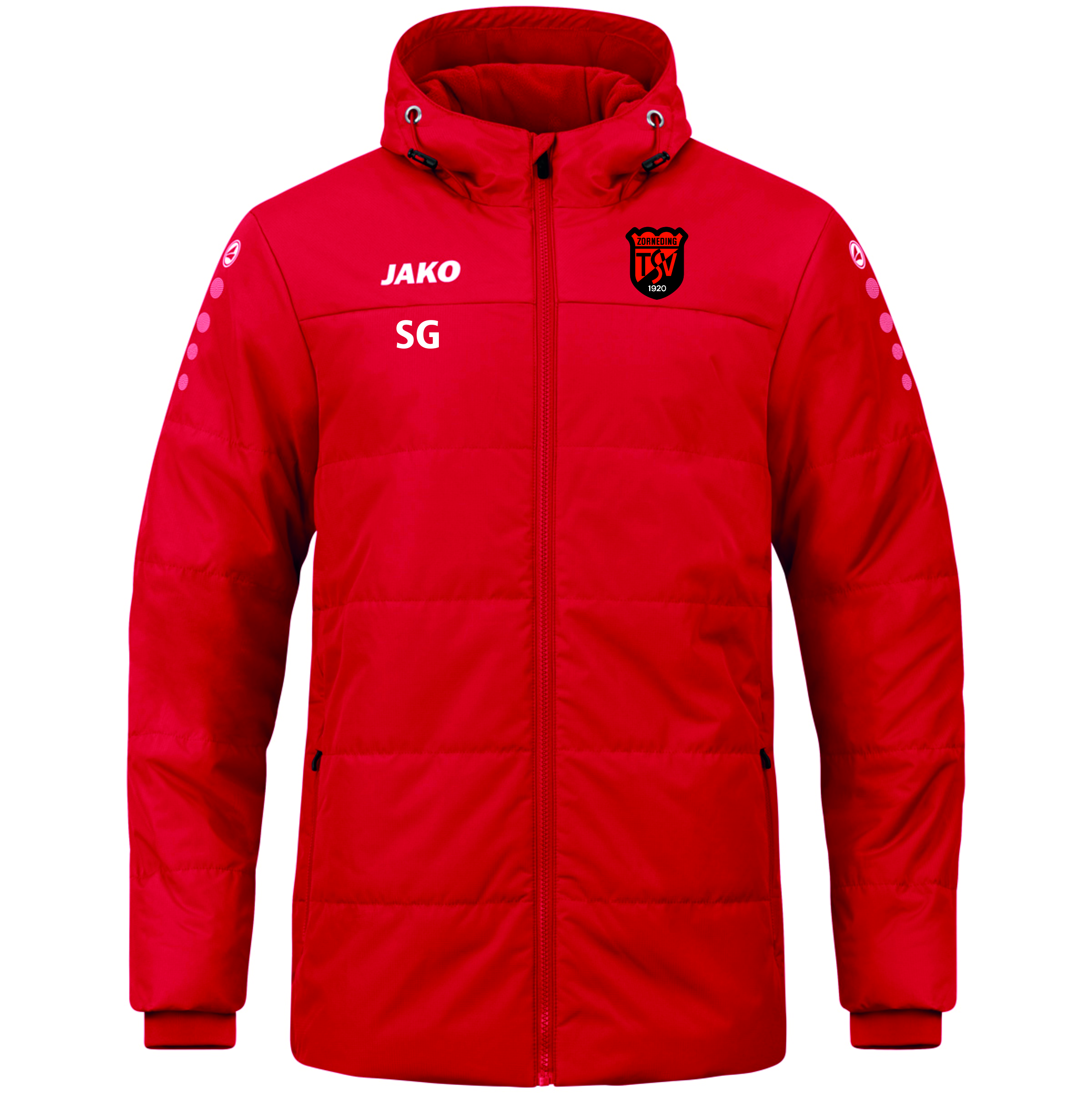 Coachjacke Team mit Kapuze